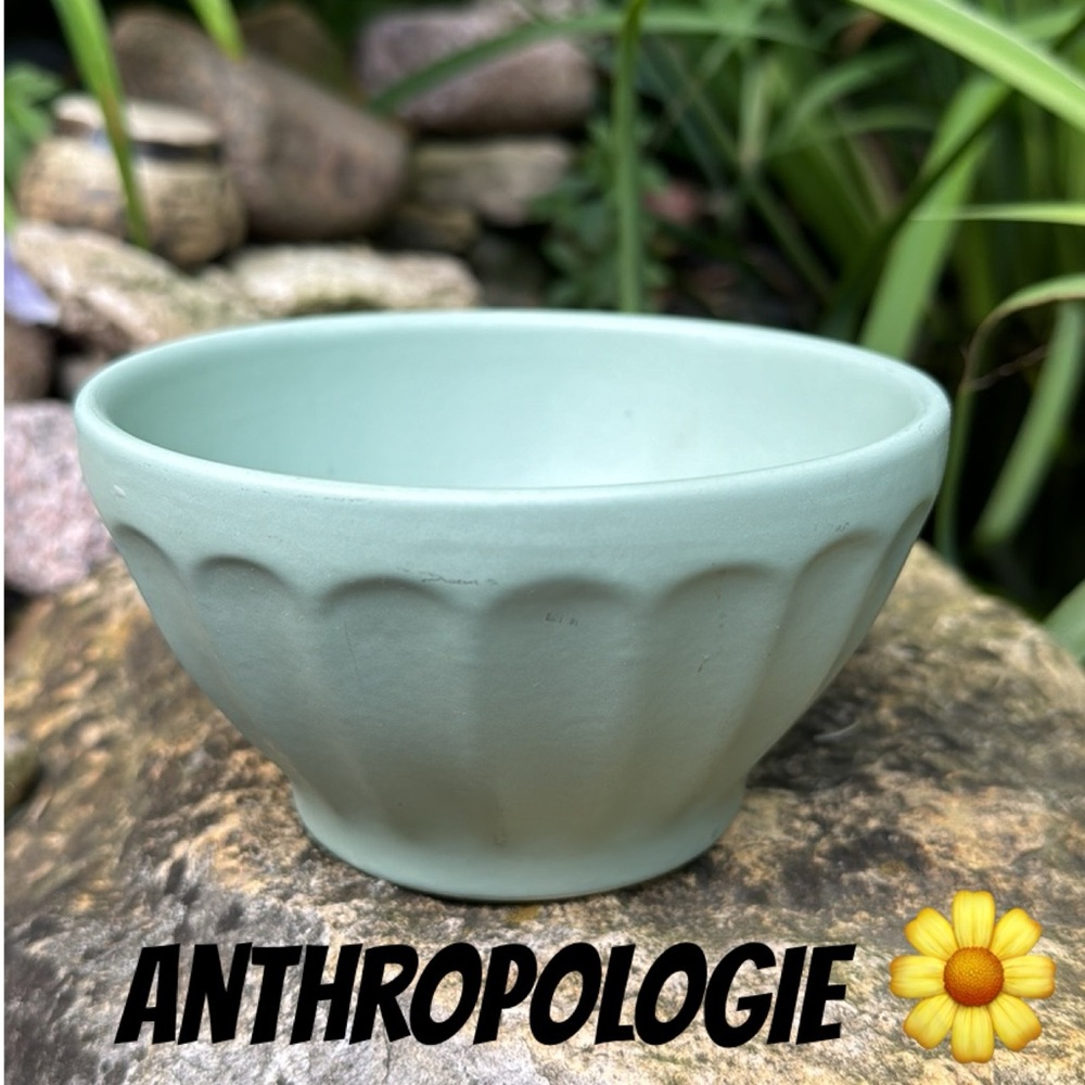 Anthropologie “Cereal” Bowl-Blue Green Color